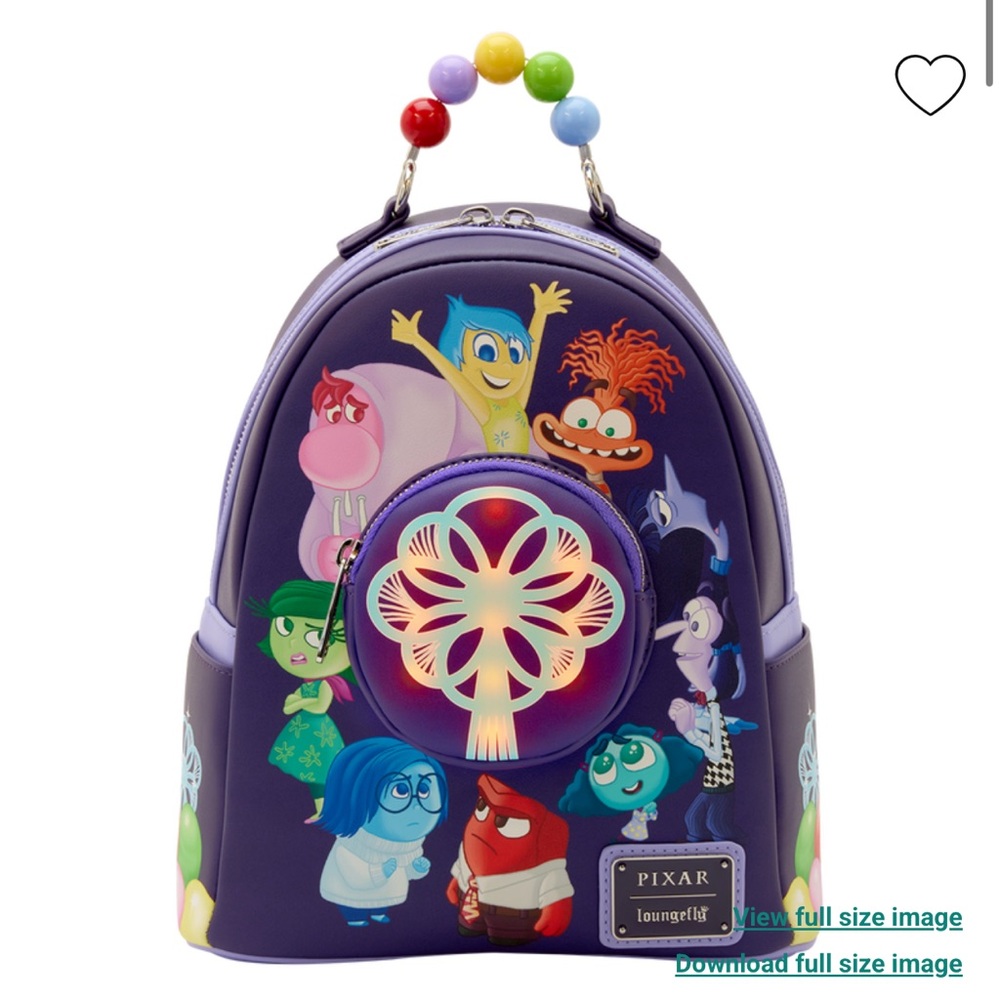 Loungefly Inside Out 2 Light-Up Mini Backpack - Picture 3 of 10